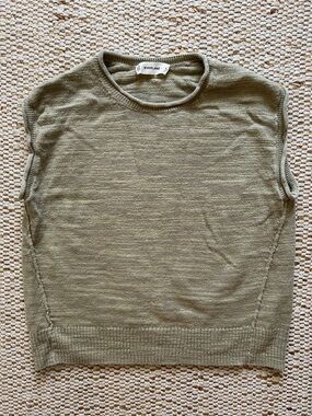 Everlane knit linen/cotton sleeveless top